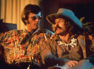 Peter Fonda (left) with Dennis Hopper in "Easy Rider"