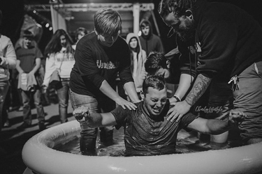 Many baptisms took place at the revival meetings (Charlee Lifestyle Photography)