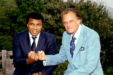 Ali with Billy Graham in 1979