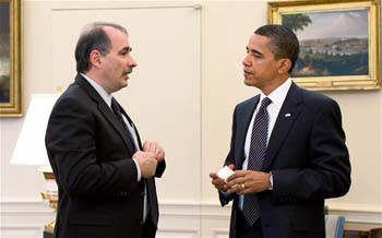 David Axelrod with Pres. Obama