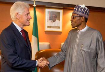 Clinton with Buhari