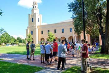 Pokeman Go party at Texas seminary