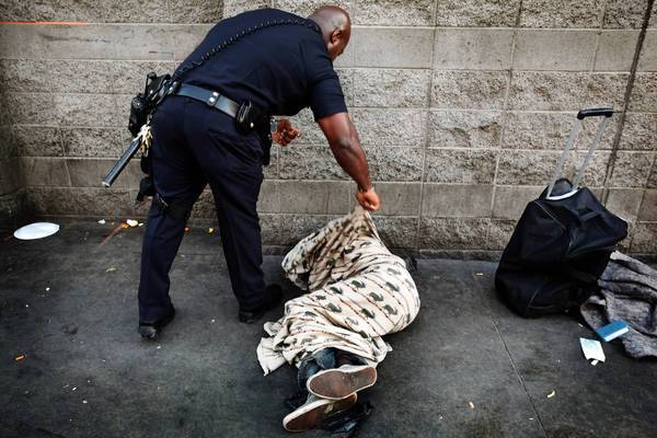 sleeping on streets