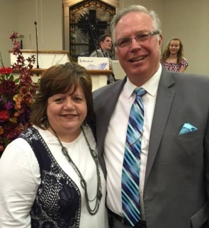 Pastor Randy Hobbs with his wife, Lisa