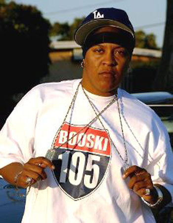 Rapper Booski Love, before her transformation