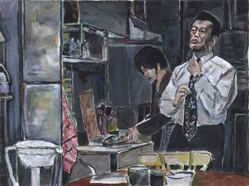 Dylan painting, "Kitchenette" 2009