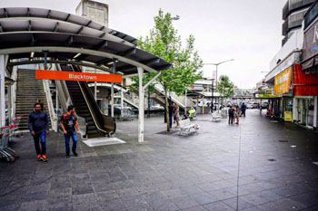 Train station in western Sydney