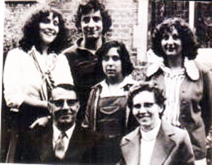 The bishop and his wife, their three daughters, and son Bahram