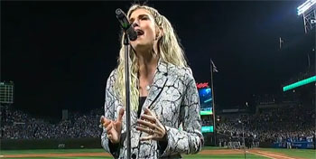 Julianna Zobrist at World Series