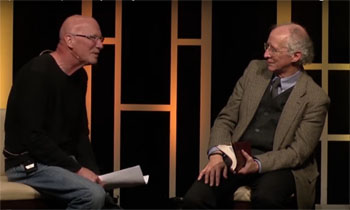 John Piper (right) interviewed by C.J. Maheney