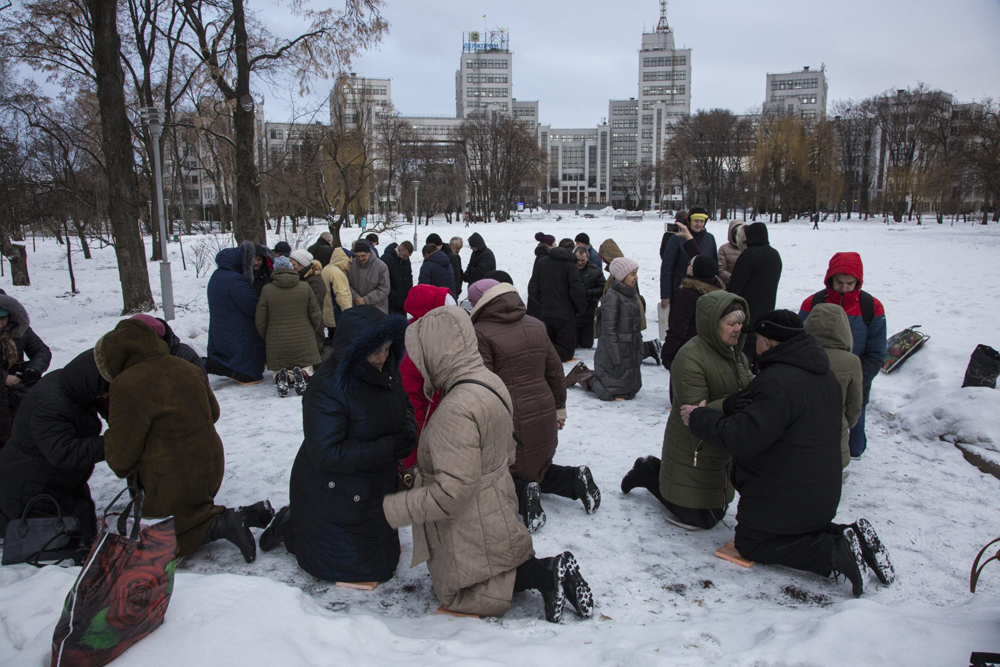 Why have these Ukrainians been praying every day on their knees for ...

