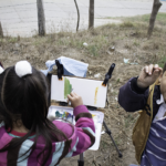painting as therapy for Venezuelan refugees