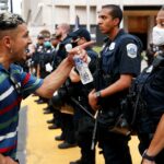 protesters hate police especially black police