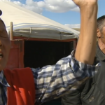 Erdenesuren Christian herdswoman in Mongolia