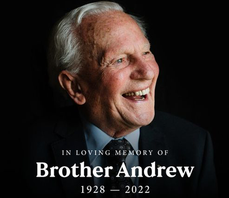 ‘God’s Smuggler’ Brother Andrew Passes On