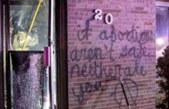 Pro-abortion vandalism