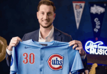 Chicago Cubs star Kyle Tucker swings for the Kingdom